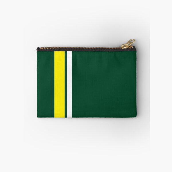 Item preview, Single Racing Stripe Yellow - Rigth Side - White Pinstripe (British Racing Green) designed and sold by Racing Stripes Only.