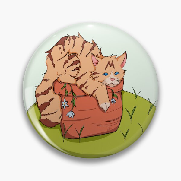 Item preview, Cat Sitting in a Flower Pot designed and sold by AnthamaArt.