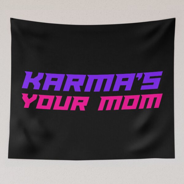 Item preview, Karma's a Bitch: purple & hot pink designed and sold by muskitt.