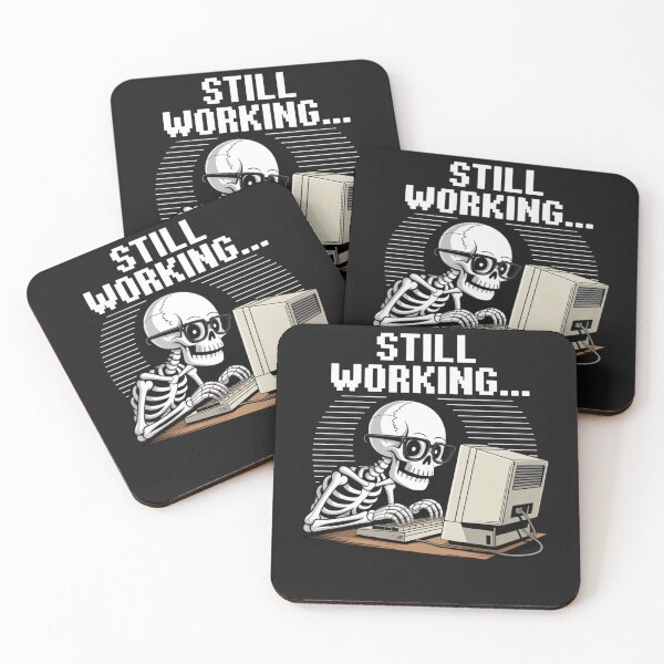 Item preview, Grave Shift Guru: Spooky Skeleton Still Working Premium Shirt designed and sold by Clothesbest.