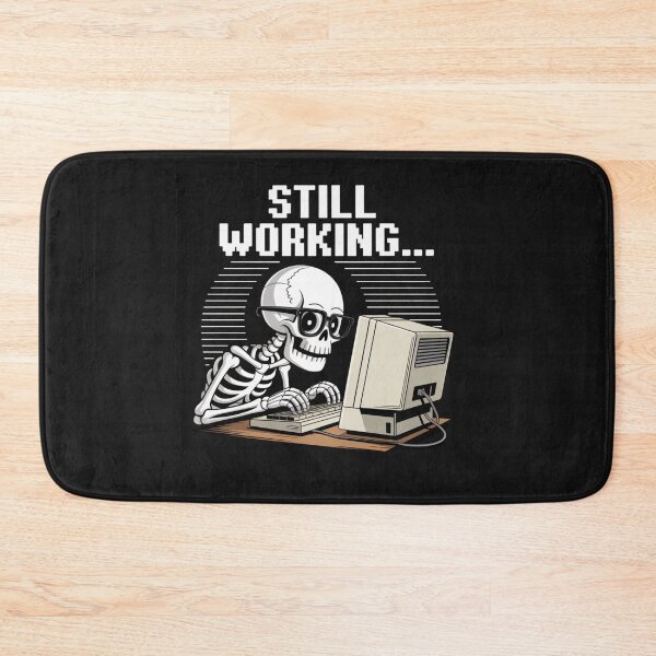 Item preview, Grave Shift Guru: Spooky Skeleton Still Working Premium Shirt designed and sold by Clothesbest.
