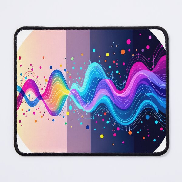 Item preview, soundwaves light room round colorful abstract design designed and sold by SmashingDeals.