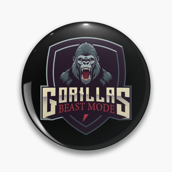 Item preview, Gorillas Beast Mode Shield - Gaming Esports Logo Design designed and sold by Vextura.