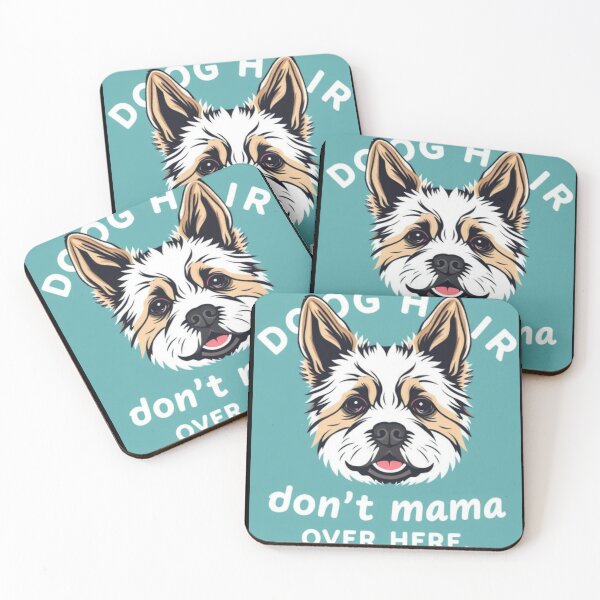 Item preview, Dog hair, don't care — proud dog mama over here designed and sold by SSMC DREAM DESIGN.