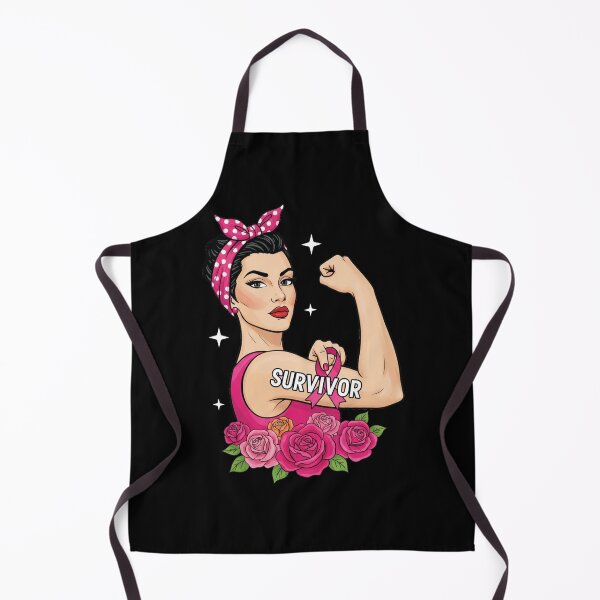 Item preview, Breast Cancer Fighter Rosie Riveter Pink Ribbon designed and sold by Nemcha-Tee.