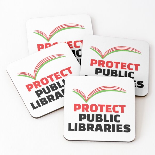 Item preview, PROTECT PUBLIC LIBRARIES designed and sold by TayShopMT.