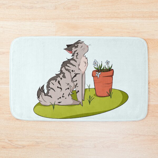 Item preview, Cat Smelling Flowers designed and sold by AnthamaArt.