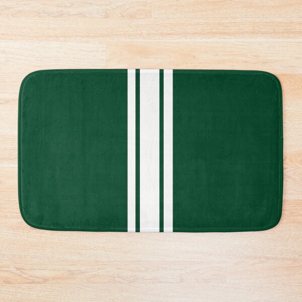 Item preview, Single Stripe with 2 Thick Pinstripes (White on British Racing Green ) designed and sold by Racing Stripes Only.