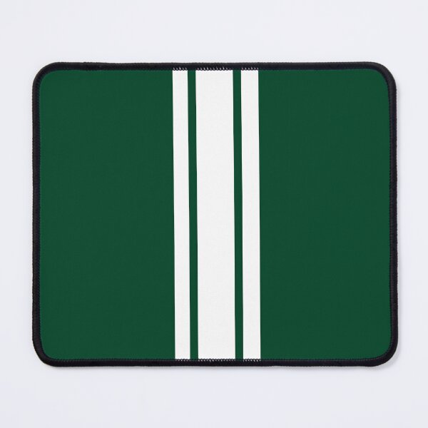 Item preview, Single Stripe with 2 Thick Pinstripes (White on British Racing Green ) designed and sold by Racing Stripes Only.
