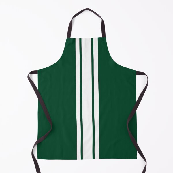 Item preview, Single Stripe with 2 Thick Pinstripes (White on British Racing Green ) designed and sold by Racing Stripes Only.