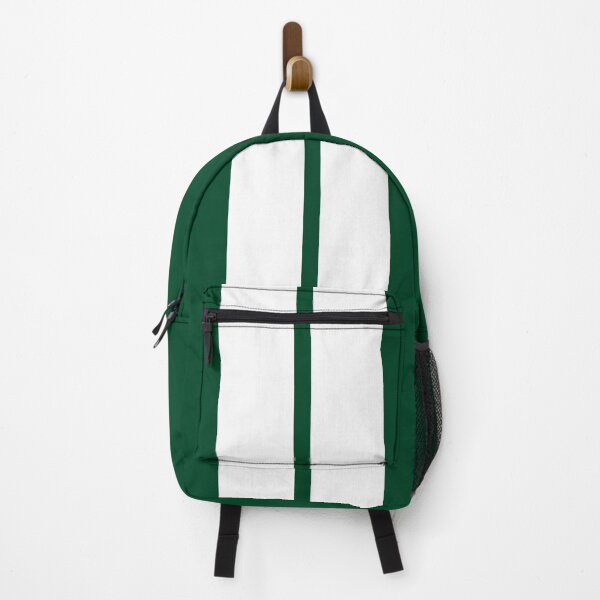 Item preview, Dual Stripes - No Pinstripes - Small Gap (White on British Racing Green) designed and sold by Racing Stripes Only.