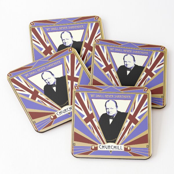 Item preview, Winston Churchill we shall never surrender designed and sold by YouNeedKitch.