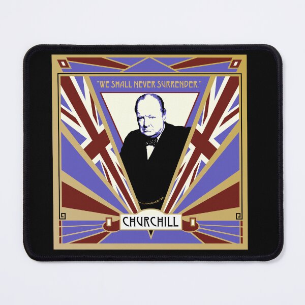 Item preview, Winston Churchill we shall never surrender designed and sold by YouNeedKitch.