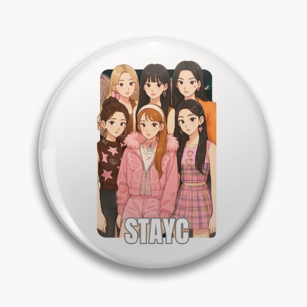 Item preview, StayC Name Cartoon illustration Collage K-pop Group designed and sold by AJUNICE STUDIO.