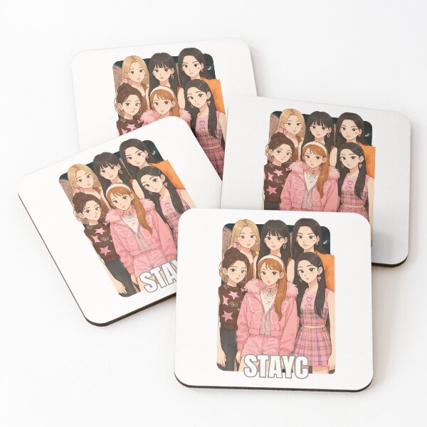 Item preview, StayC Name Cartoon illustration Collage K-pop Group designed and sold by AJUNICE STUDIO.