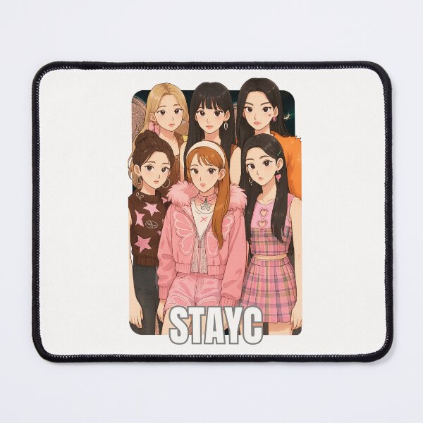 Item preview, StayC Name Cartoon illustration Collage K-pop Group designed and sold by AJUNICE STUDIO.