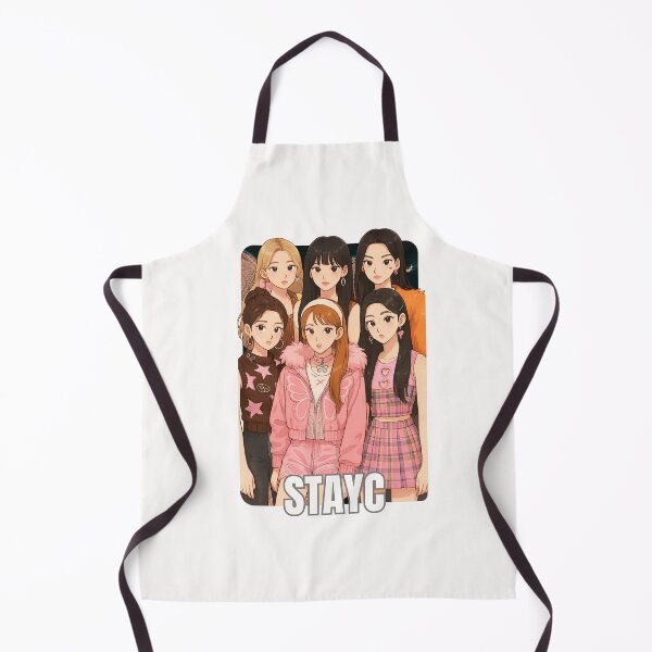 Item preview, StayC Name Cartoon illustration Collage K-pop Group designed and sold by AJUNICE STUDIO.
