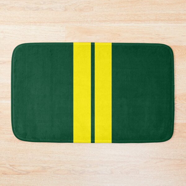 Item preview, Dual Stripes - No Pinstripes - Small Gap (Yellow on British Racing Green) designed and sold by Racing Stripes Only.