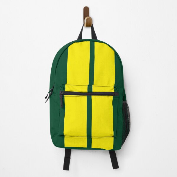 Item preview, Dual Stripes - No Pinstripes - Small Gap (Yellow on British Racing Green) designed and sold by Racing Stripes Only.