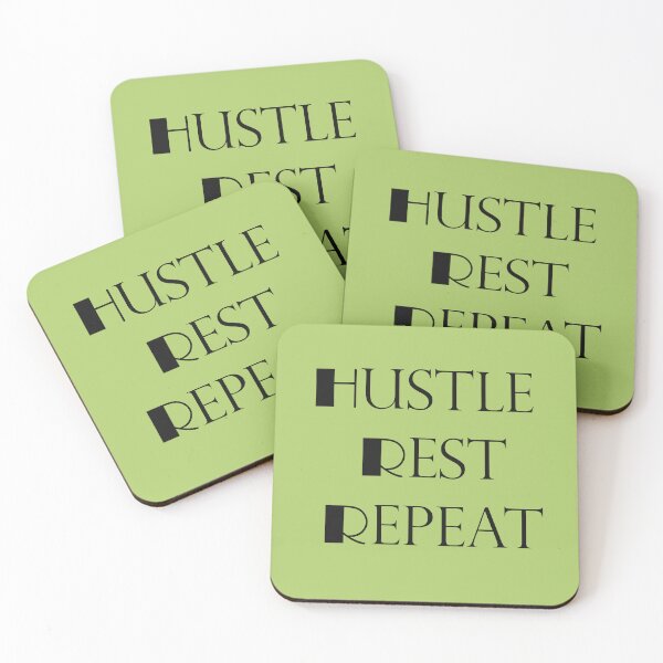 Item preview, Hustle Rest Repeat – Productivity Quote Design designed and sold by ArtNestVerse.