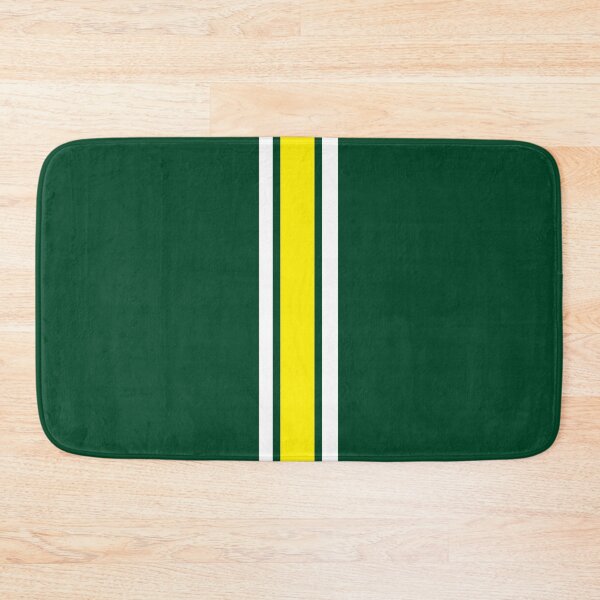 Item preview, Single Stripe with 2 Thick Pinstripes (White & Yellow on British Racing Green) designed and sold by Racing Stripes Only.