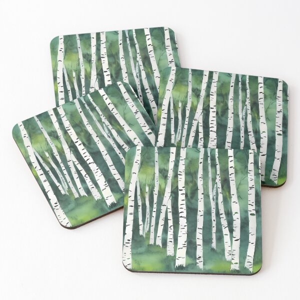 Item preview, Birch Trunks and Green Grass designed and sold by CalmnessbyChoice.