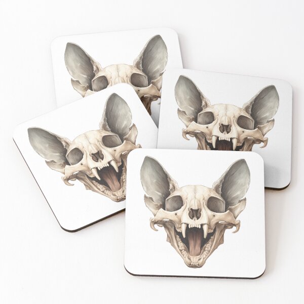Item preview, Stylized Cat Skull designed and sold by Pixvinco.
