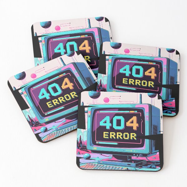 Item preview, 404 Error Design Classic error popup with pixelated font 6 designed and sold by Neon G.