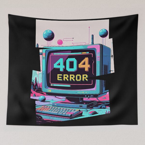 Item preview, 404 Error Design Classic error popup with pixelated font 6 designed and sold by Neon G.