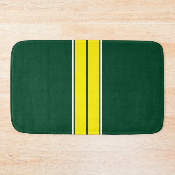 Item preview, British Racing - Dual Racing Stripes 2 White Pinstripes (Yellow - British Racing Green) designed and sold by Racing Stripes Only.