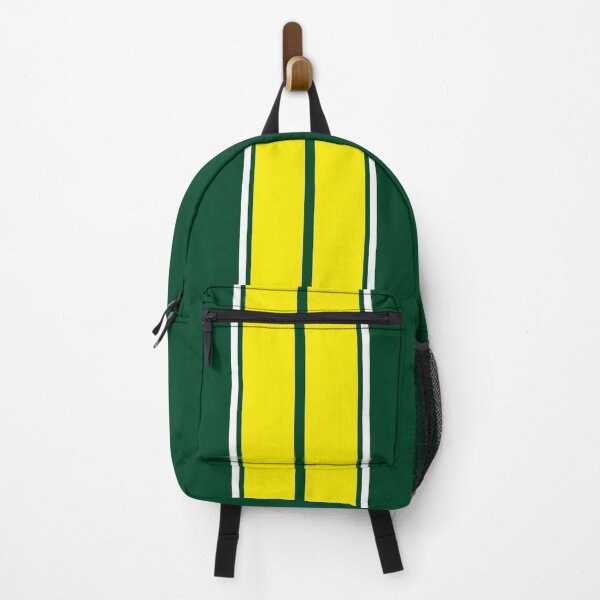 Item preview, British Racing - Dual Racing Stripes 2 White Pinstripes (Yellow - British Racing Green) designed and sold by Racing Stripes Only.