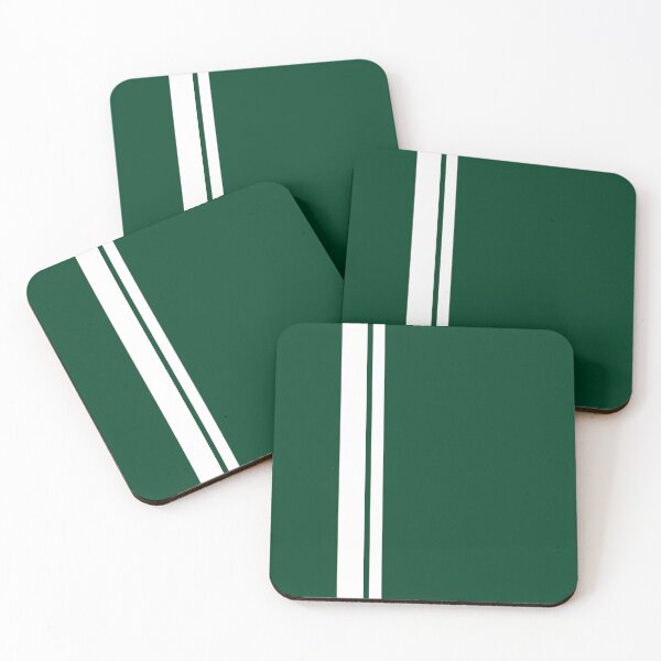 Item preview, Single Racing Stripe White - Rigth Side - White Pinstripe (British Racing Green) designed and sold by Racing Stripes Only.