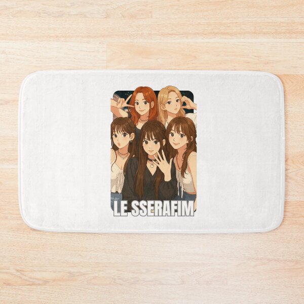 Item preview, Le Sseraf1m Name Cartoon illustration Collage K-pop Group designed and sold by AJUNICE STUDIO.