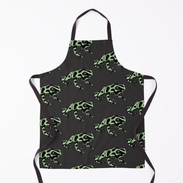 Item preview, Green and black poison dart frog designed and sold by Leapingdoe.