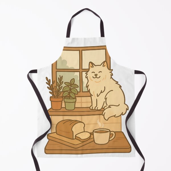 Item preview, Cozy Kitchen Cat – Martha Stewart Aesthetic Sticker designed and sold by StickyGuys.