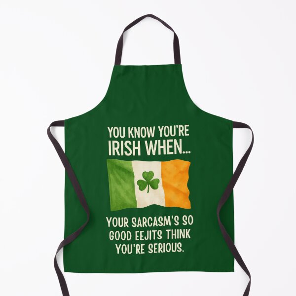 Item preview, Irish Sarcasm, Funny Irish Humor with Shamrock & Flag designed and sold by Urban-Celt.