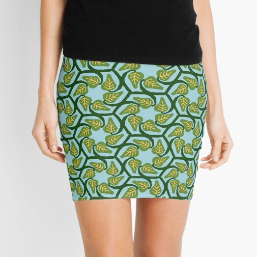 Hexagonal vines Mini Skirt