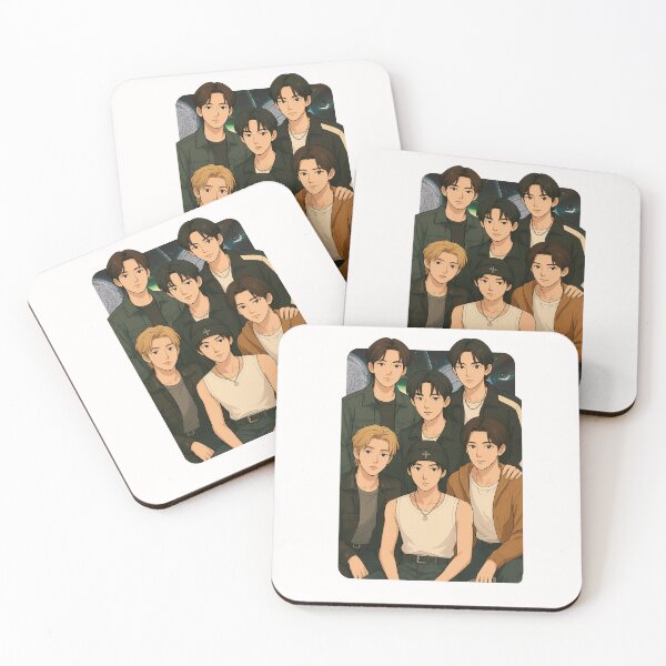 Item preview, BOYNEXTDOOR Cartoon illustration Collage K-pop Group designed and sold by AJUNICE STUDIO.