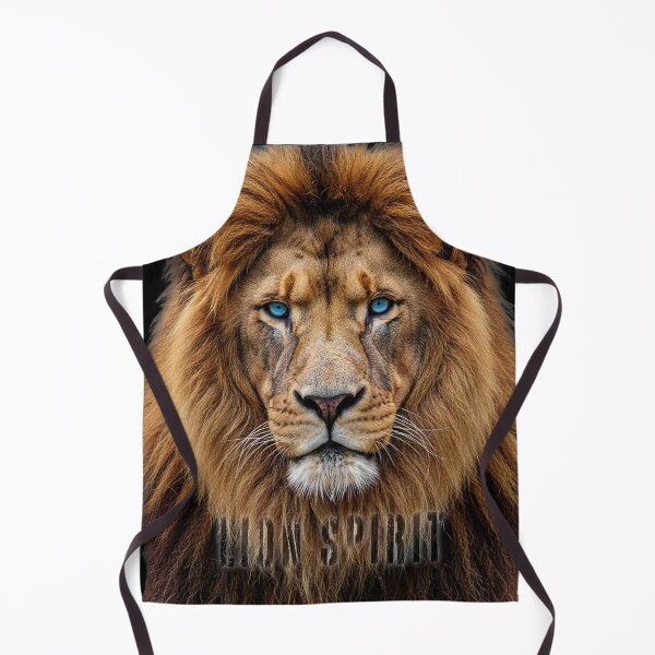 Item preview, Majestic Lion Face with Blue Eyes | Wildlife Animal Art Print designed and sold by cabana.space.