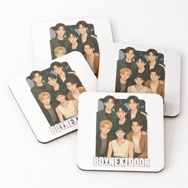 Item preview, BOYNEXTDOOR Name Cartoon illustration Collage K-pop Group designed and sold by AJUNICE STUDIO.