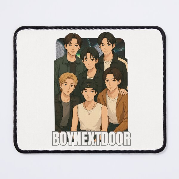 Item preview, BOYNEXTDOOR Name Cartoon illustration Collage K-pop Group designed and sold by AJUNICE STUDIO.