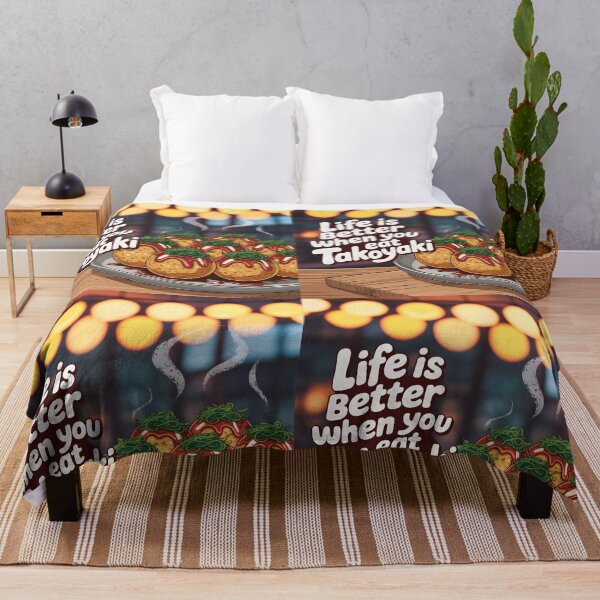 Item preview, Life Is Better When You Eat Takoyaki – Funny Food Illustration designed and sold by EmeraldeaArt.