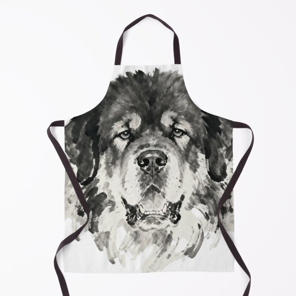 Item preview, Tibetan Mastiff Ink Painting Close-up designed and sold by forget45studio.