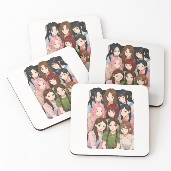 Item preview, TWICE Cartoon illustration Collage K-pop Group designed and sold by AJUNICE STUDIO.