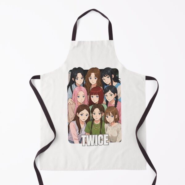 Item preview, TWICE Name Cartoon illustration Collage K-pop Group designed and sold by AJUNICE STUDIO.