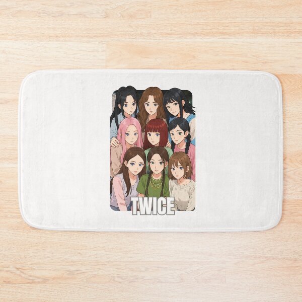 Item preview, TWICE Name Cartoon illustration Collage K-pop Group designed and sold by AJUNICE STUDIO.