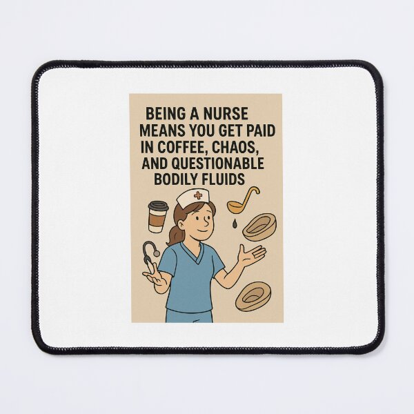 Item preview, Being a nurse means you get paid in coffee, chaos, and questionable bodily fluids designed and sold by Twin2too.