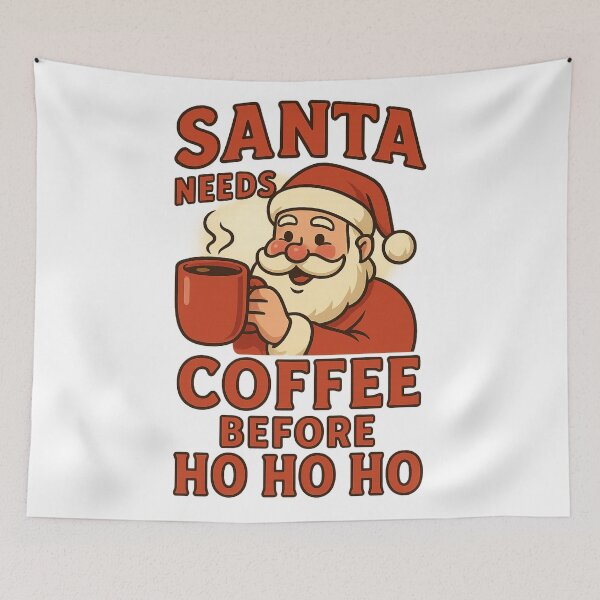 Item preview, Santa Needs Coffee Funny Christmas designed and sold by Design Express.
