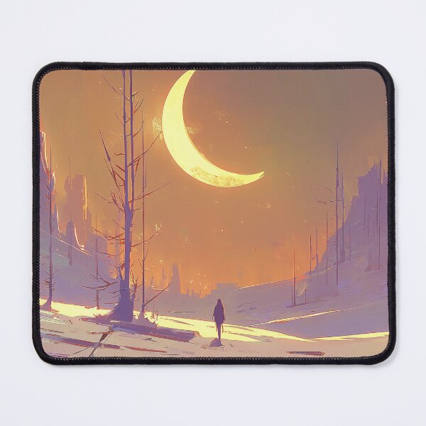 Item preview, Wanderer Beneath the Crescent Moon designed and sold by Dusk Atelier.