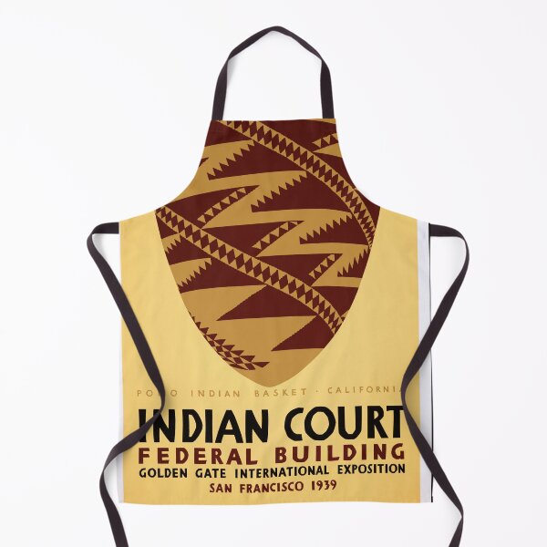 Item preview, Vintage 1939 Golden Gate Exposition Poster | Indian Court Pomo Basket Art | San Francisco Federal Building | Historic Decor designed and sold by artofuniverse.